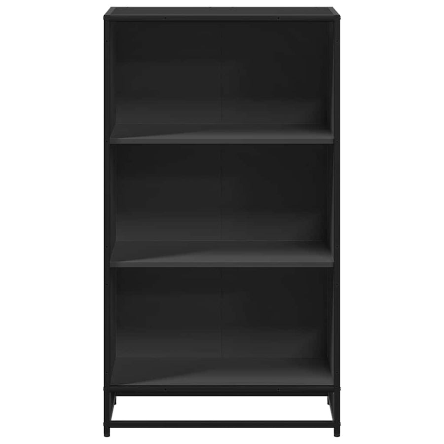 Boekenkast 60x35x107,5 cm bewerkt hout zwart