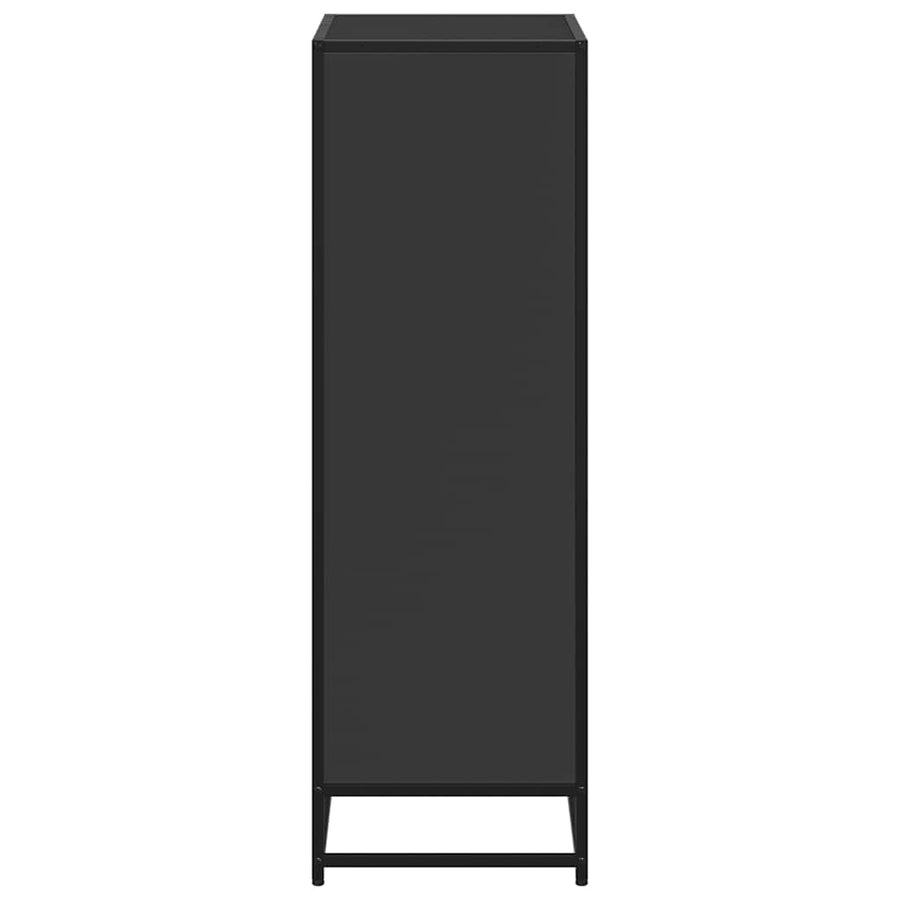 Boekenkast 60x35x107,5 cm bewerkt hout zwart