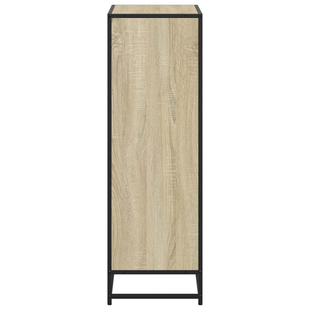 Boekenkast 60x35x107,5 cm bewerkt hout sonoma eikenkleurig