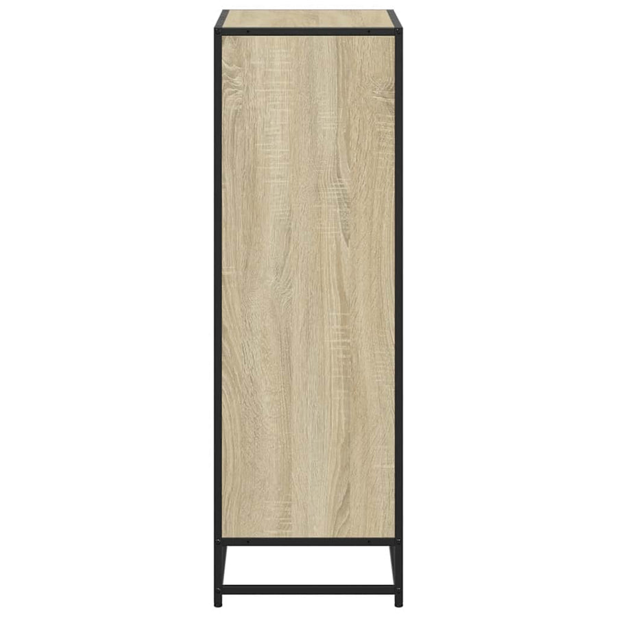 Boekenkast 60x35x107,5 cm bewerkt hout sonoma eikenkleurig