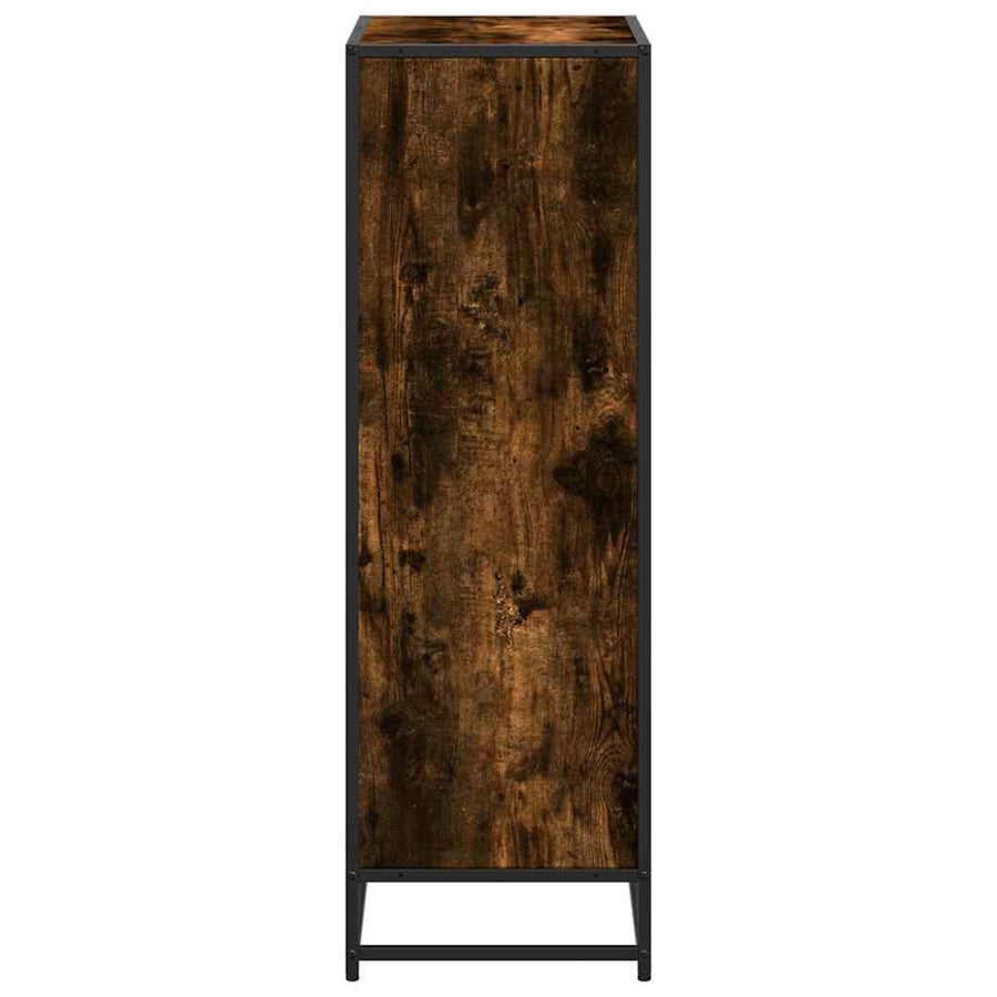 Boekenkast 60x35x107,5 cm bewerkt hout gerookt eikenkleurig