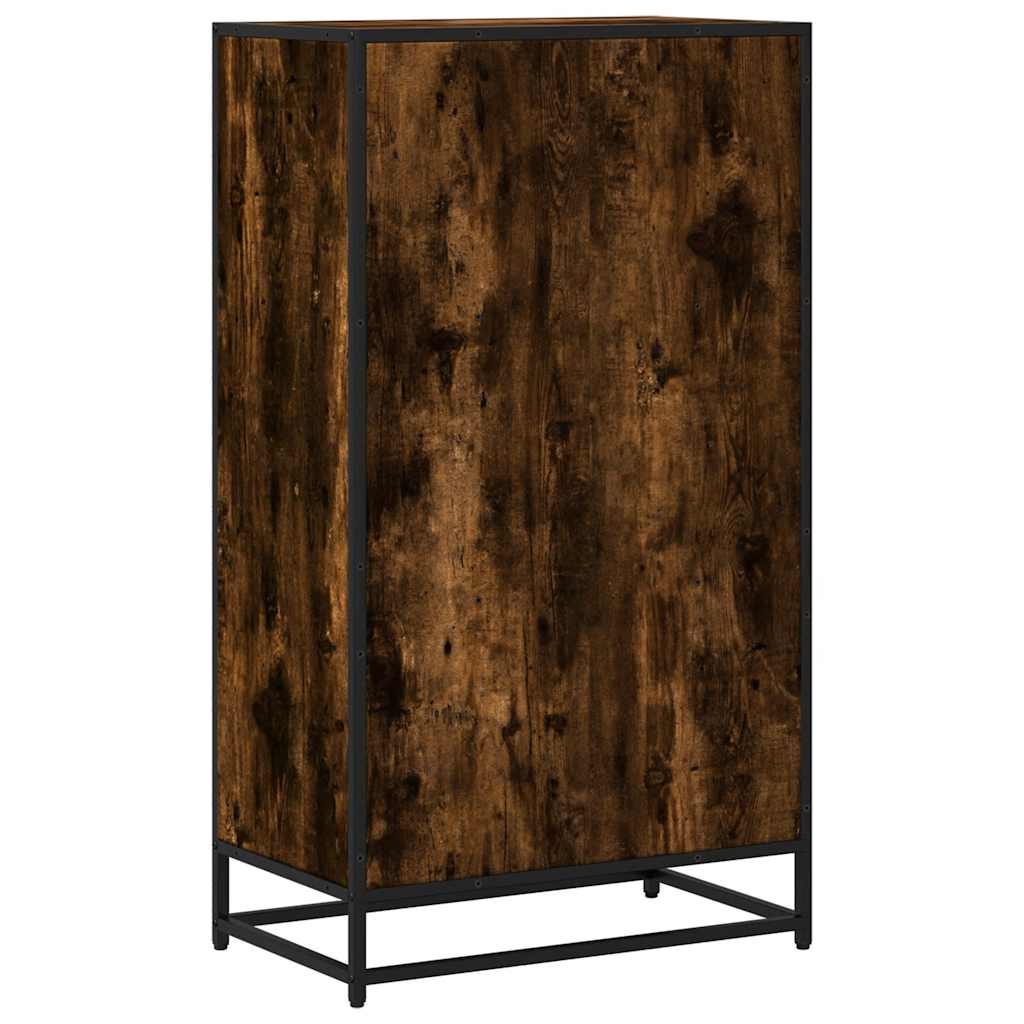 Boekenkast 60x35x107,5 cm bewerkt hout gerookt eikenkleurig