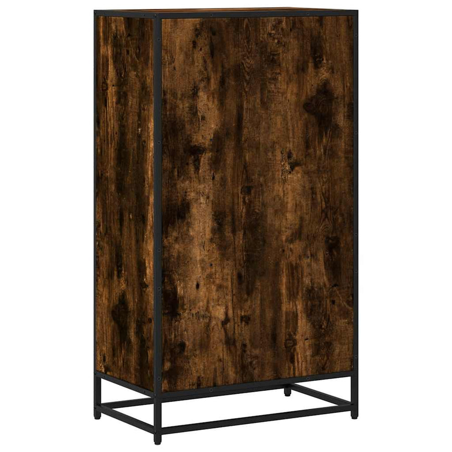Boekenkast 60x35x107,5 cm bewerkt hout gerookt eikenkleurig