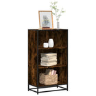 Boekenkast 60x35x107,5 cm bewerkt hout gerookt eiken