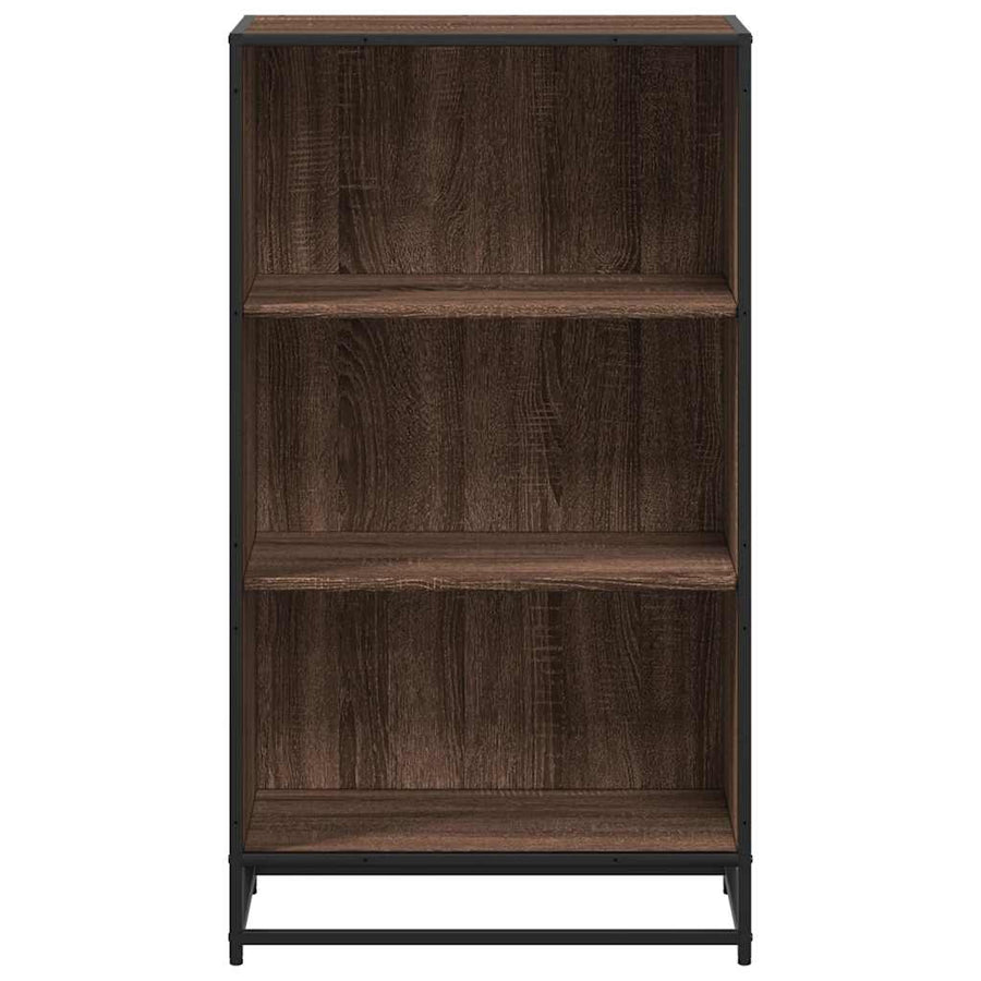 Boekenkast 60x35x107,5 cm bewerkt hout bruin eikenkleur