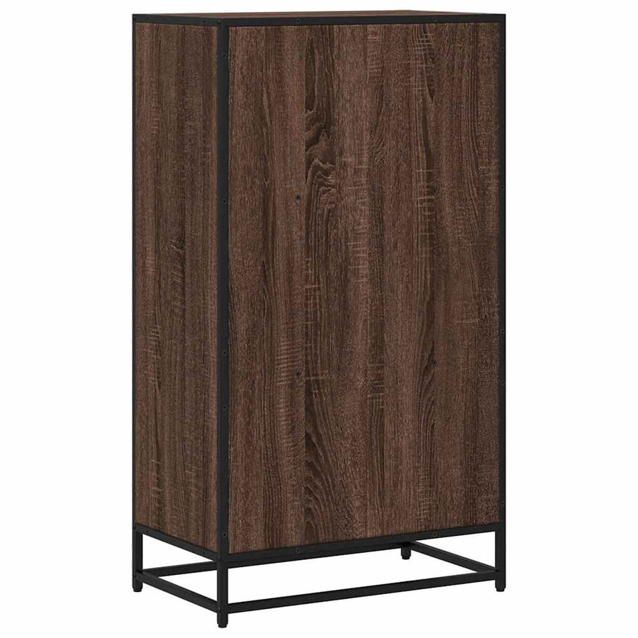 Boekenkast 60x35x107,5 cm bewerkt hout bruin eikenkleur