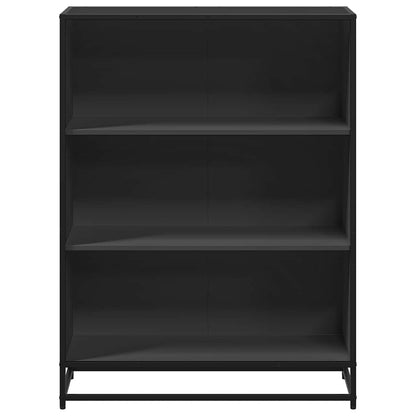 Boekenkast 80,5x35x107,5 cm bewerkt hout zwart