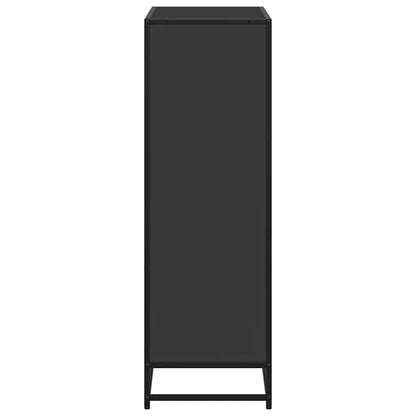 Boekenkast 80,5x35x107,5 cm bewerkt hout zwart