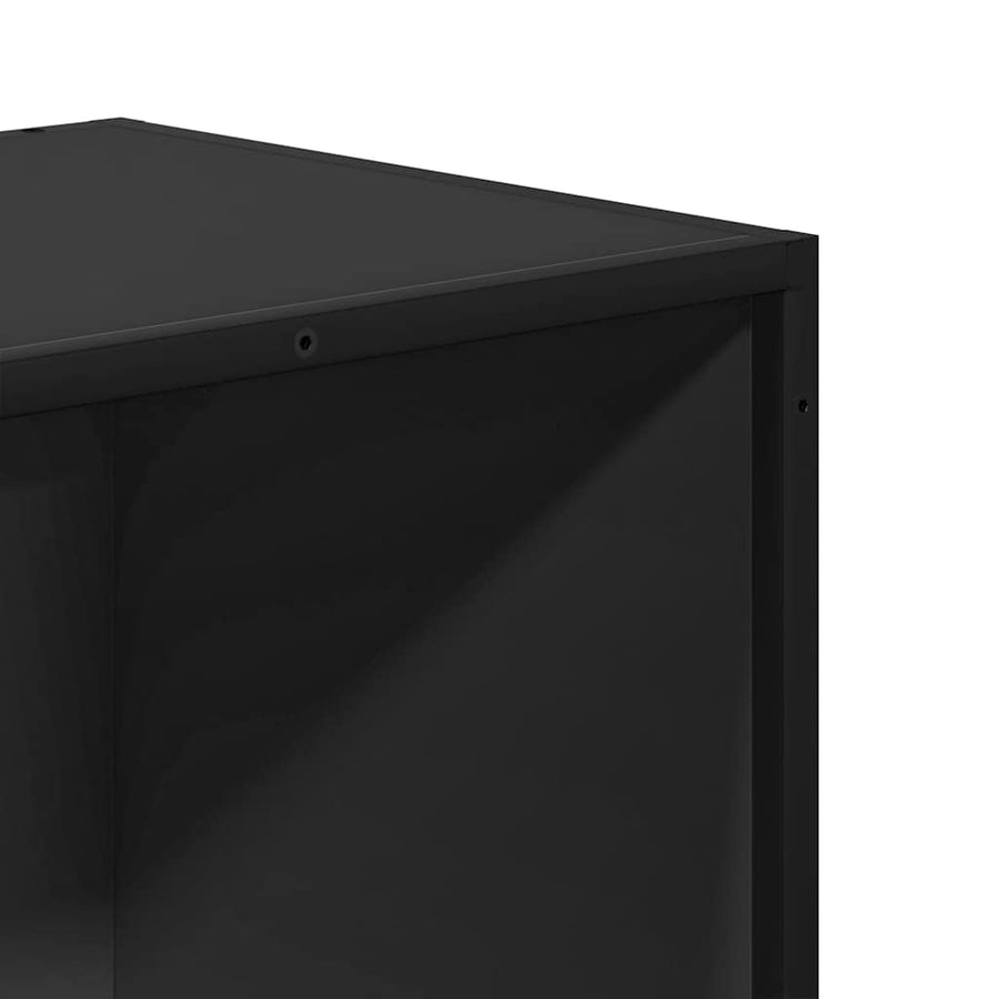 Boekenkast 80,5x35x107,5 cm bewerkt hout zwart