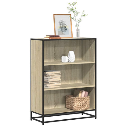 Boekenkast 80,5x35x107,5 cm bewerkt hout sonoma eikenkleurig