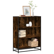 Boekenkast 80,5x35x107,5 cm bewerkt hout gerookt eiken