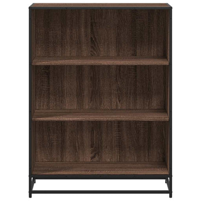 Boekenkast 80,5x35x107,5 cm bewerkt hout bruin eikenkleur