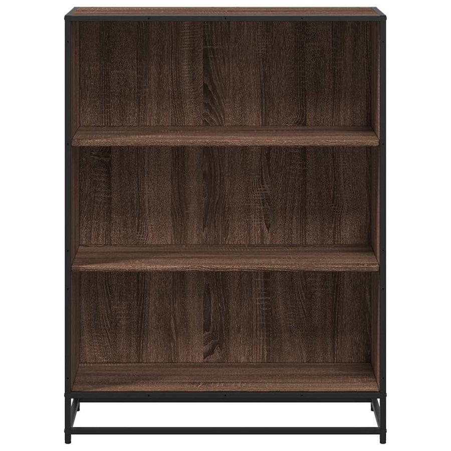 Boekenkast 80,5x35x107,5 cm bewerkt hout bruin eikenkleur