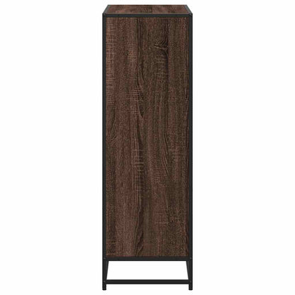 Boekenkast 80,5x35x107,5 cm bewerkt hout bruin eikenkleur