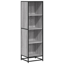 Boekenkast 40x35x139 cm bewerkt hout grijs sonoma eikenkleurig