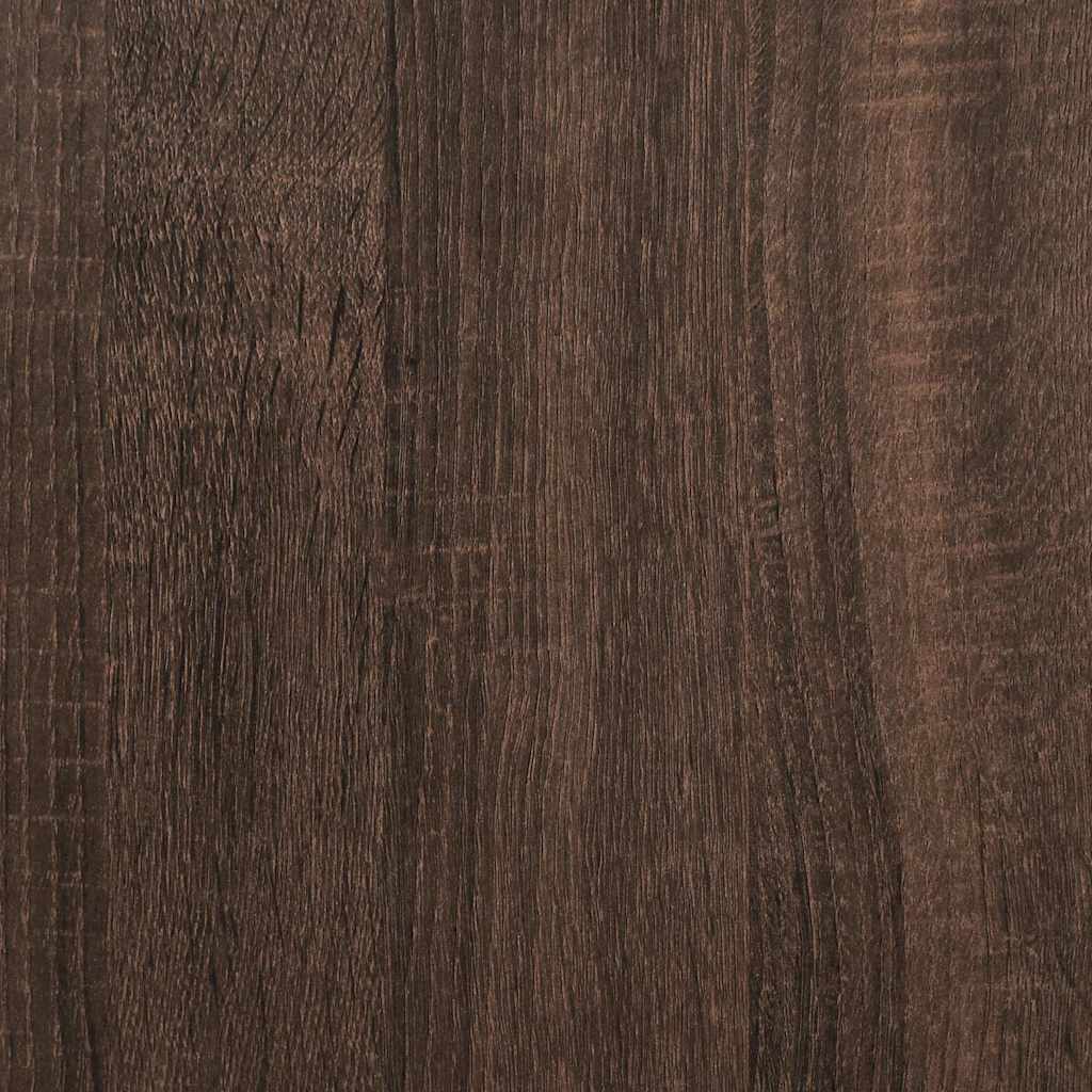 Boekenkast 40x35x139 cm bewerkt hout bruin eikenkleur