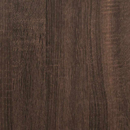 Boekenkast 40x35x139 cm bewerkt hout bruin eikenkleur