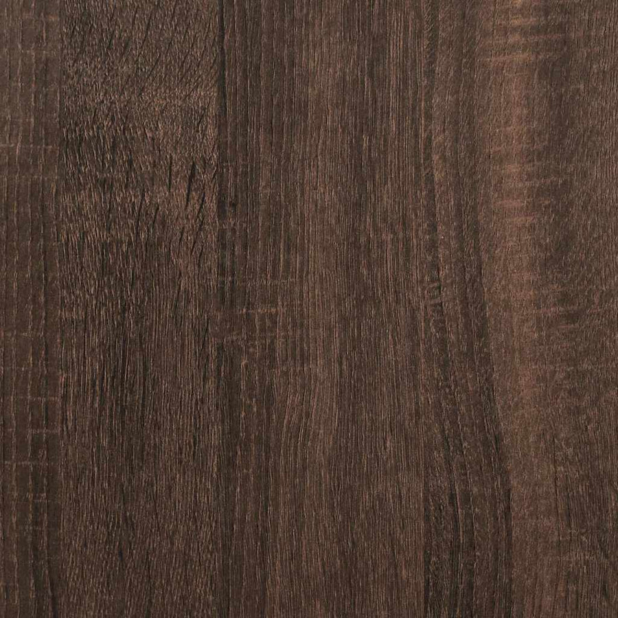 Boekenkast 40x35x139 cm bewerkt hout bruin eikenkleur
