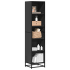 Bookcase 40x35x170.5 cm engineered wood black