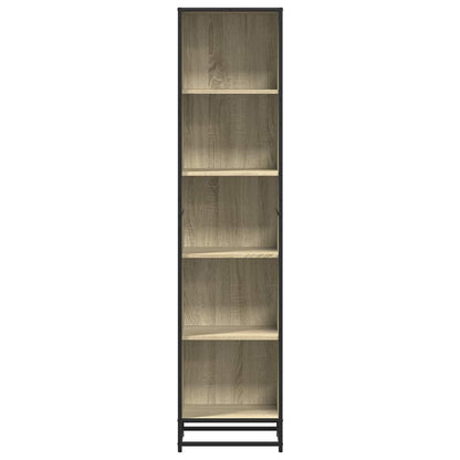 Boekenkast 40x35x170,5 cm bewerkt hout sonoma eikenkleurig
