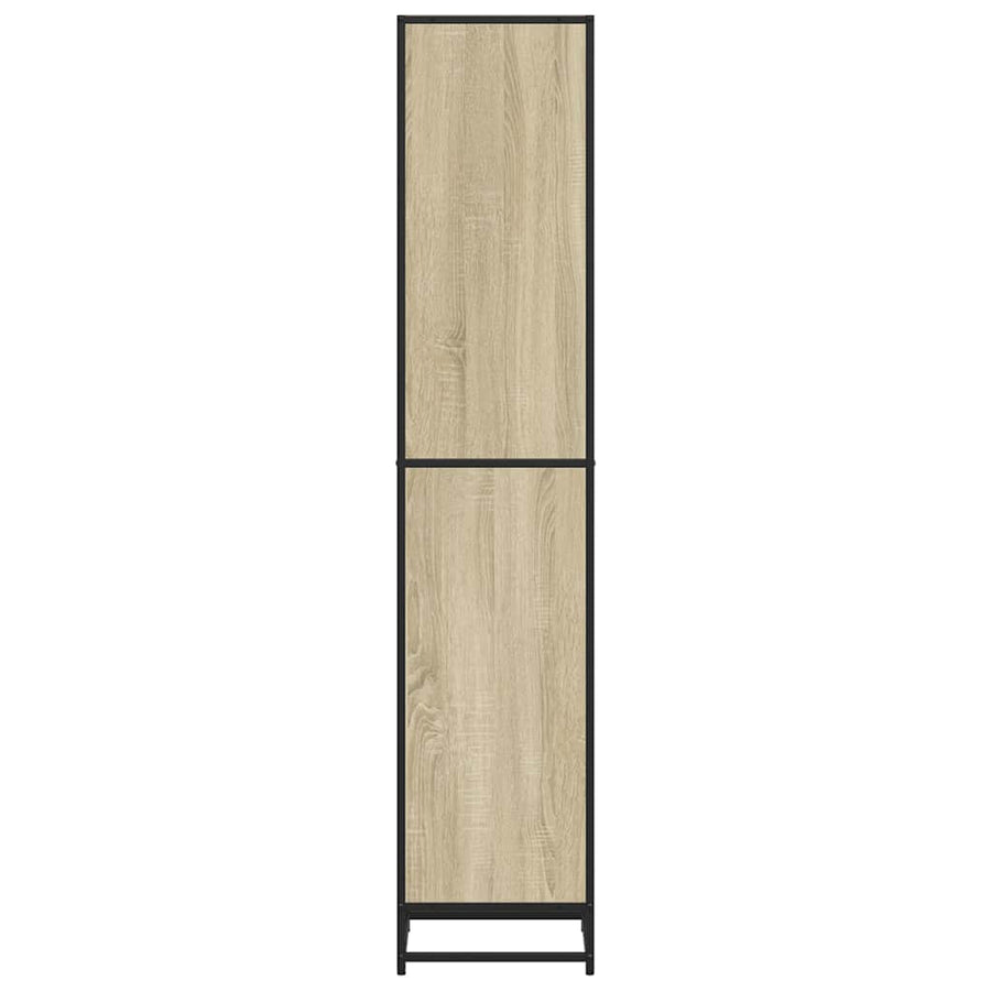 Boekenkast 40x35x170,5 cm bewerkt hout sonoma eikenkleurig