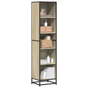 Boekenkast 40x35x170,5 cm bewerkt hout metaal