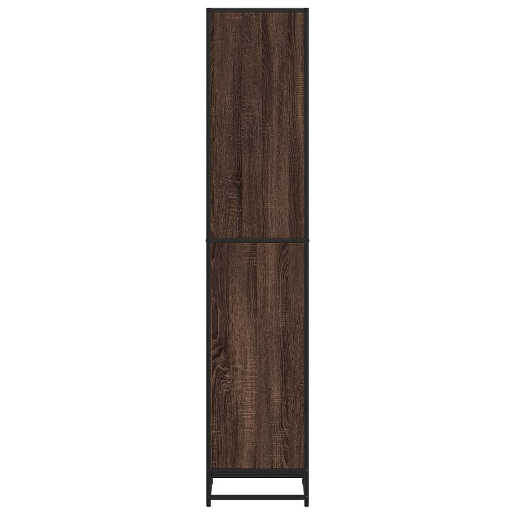 Boekenkast 40x35x170,5 cm bewerkt hout bruin eikenkleur