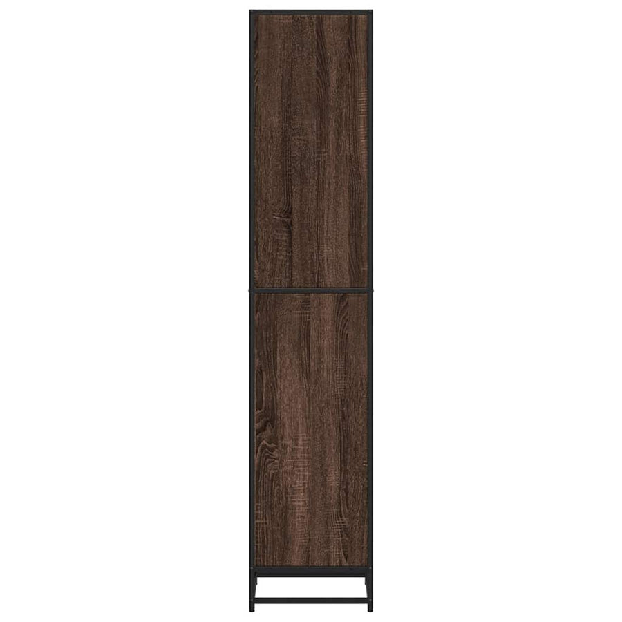 Boekenkast 40x35x170,5 cm bewerkt hout bruin eikenkleur