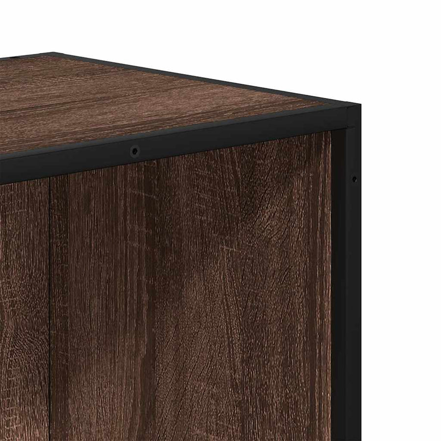Boekenkast 40x35x170,5 cm bewerkt hout bruin eikenkleur
