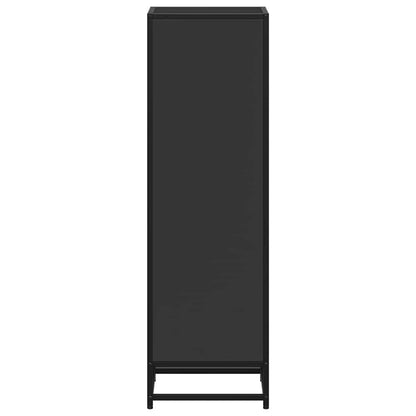 Boekenkast 33,5x33x107,5 cm bewerkt hout zwart