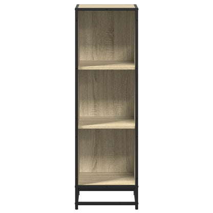 Boekenkast 33,5x33x107,5 cm bewerkt hout sonoma eikenkleurig