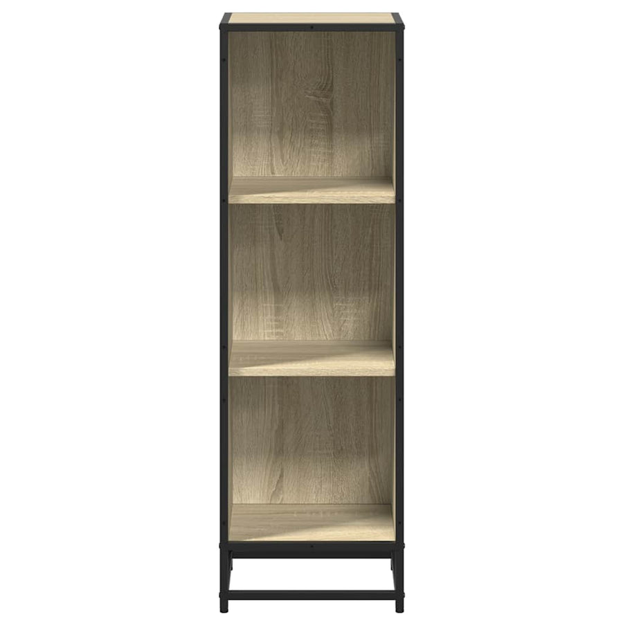 Boekenkast 33,5x33x107,5 cm bewerkt hout sonoma eikenkleurig