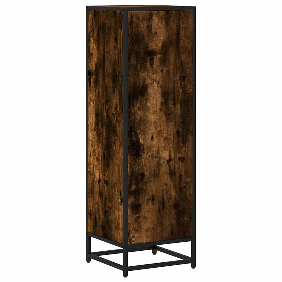 Boekenkast 33,5x33x107,5 cm bewerkt hout gerookt eikenkleurig