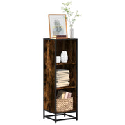 Boekenkast 33,5x33x107,5 cm bewerkt hout gerookt eiken