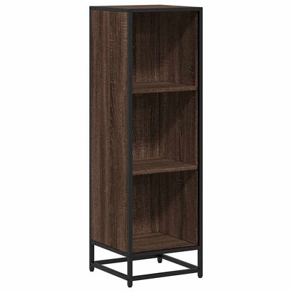 Boekenkast 33,5x33x107,5 cm bewerkt hout bruin eikenkleur