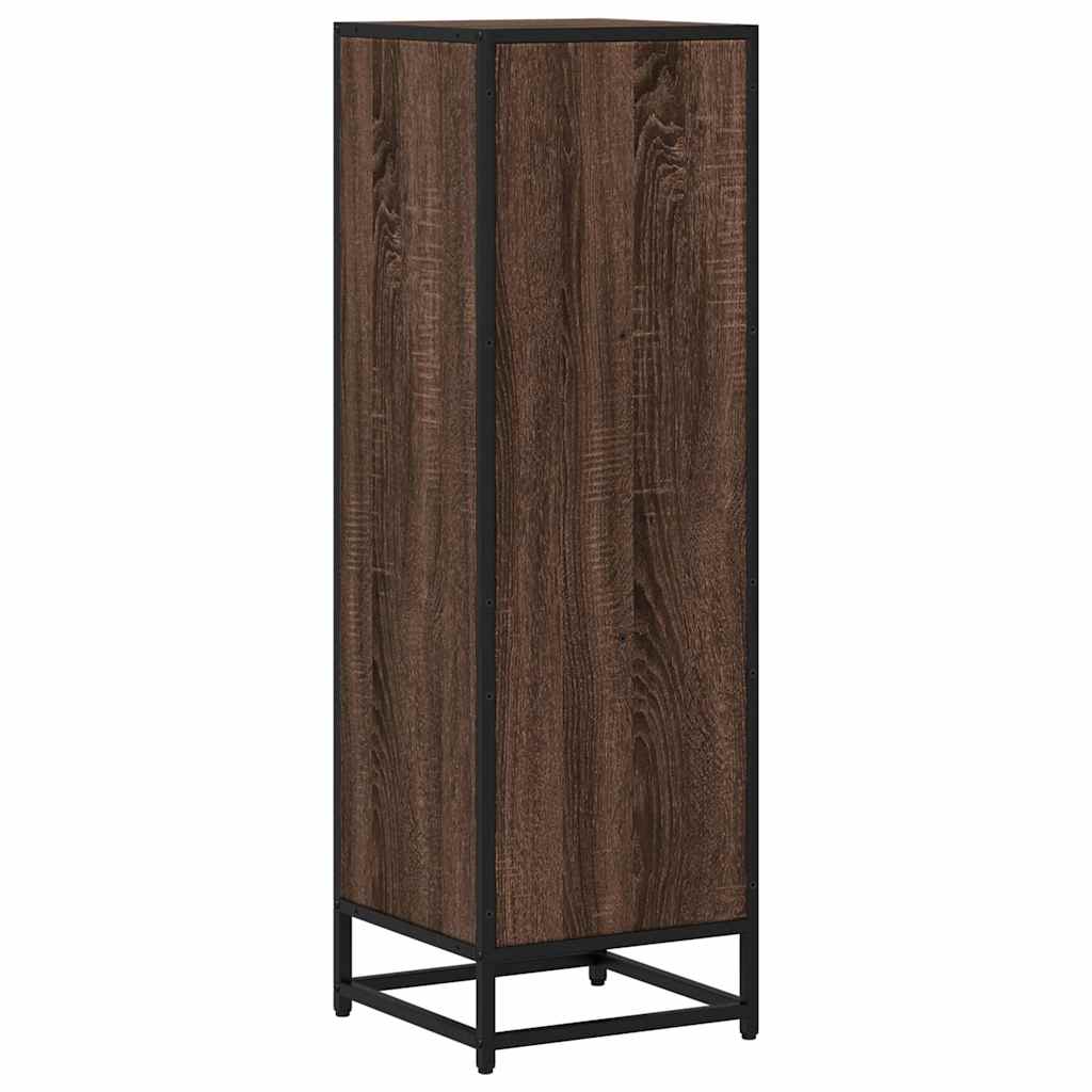 Boekenkast 33,5x33x107,5 cm bewerkt hout bruin eikenkleur
