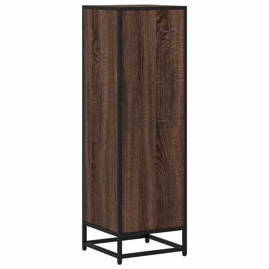 Boekenkast 33,5x33x107,5 cm bewerkt hout bruin eikenkleur
