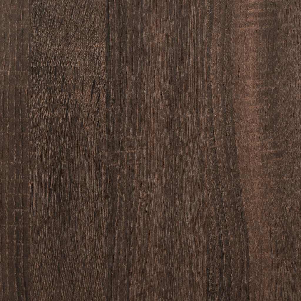Boekenkast 33,5x33x107,5 cm bewerkt hout bruin eikenkleur