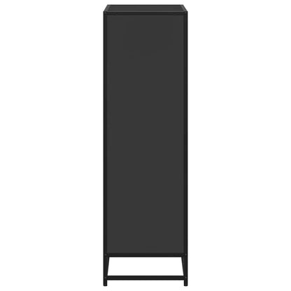 Boekenkast 65,5x33x107,5 cm bewerkt hout zwart