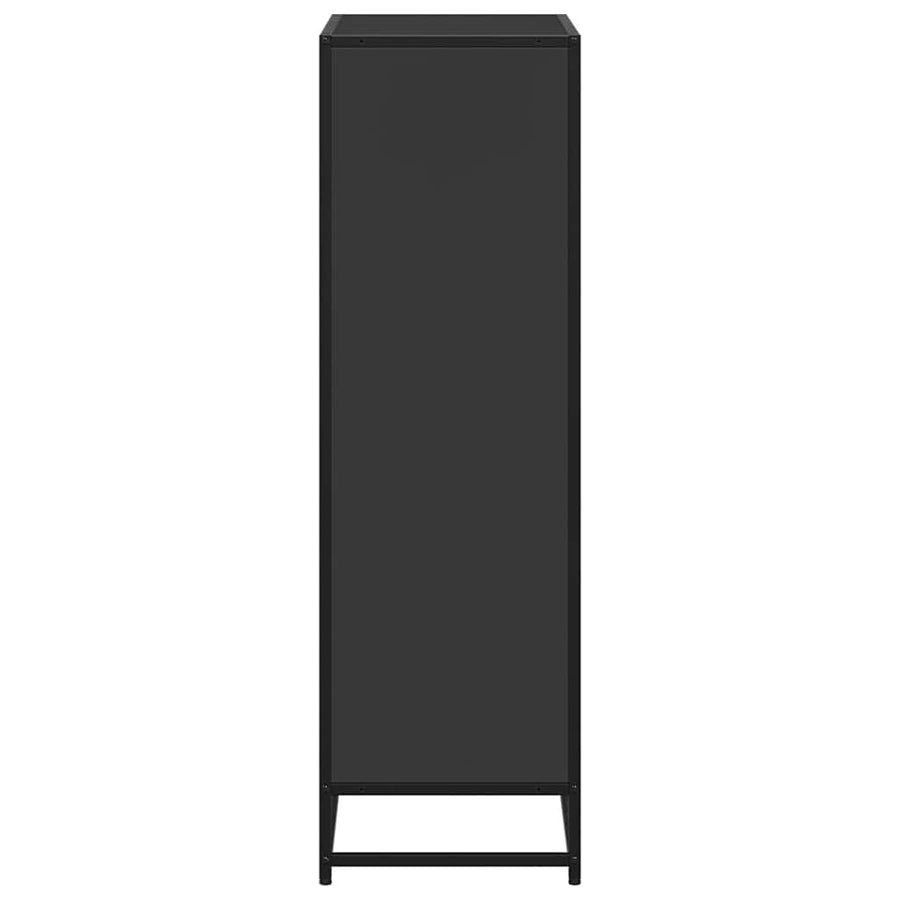 Boekenkast 65,5x33x107,5 cm bewerkt hout zwart