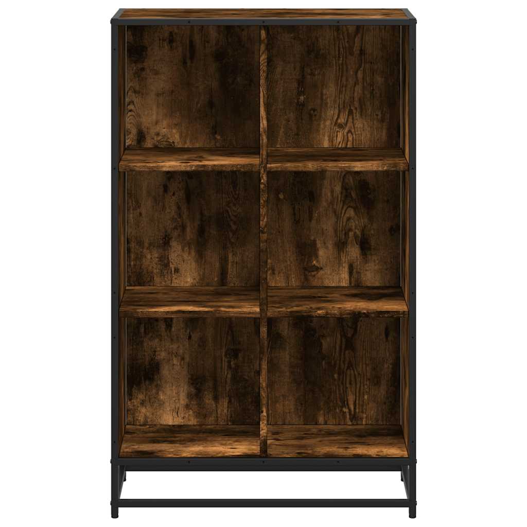 Boekenkast 65,5x33x107,5 cm bewerkt hout gerookt eikenkleurig