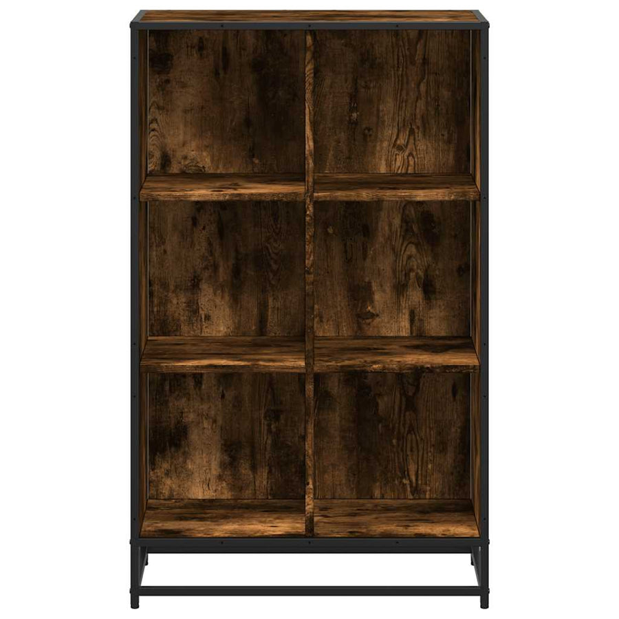 Boekenkast 65,5x33x107,5 cm bewerkt hout gerookt eikenkleurig