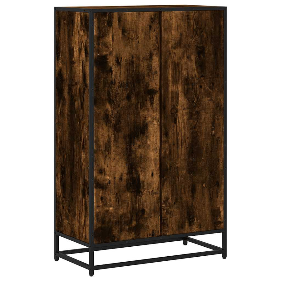 Boekenkast 65,5x33x107,5 cm bewerkt hout gerookt eikenkleurig