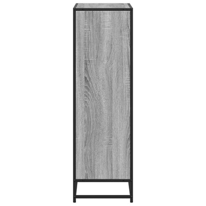 Boekenkast 65,5x33x107,5cm bewerkt hout grijs sonoma eikenkleur