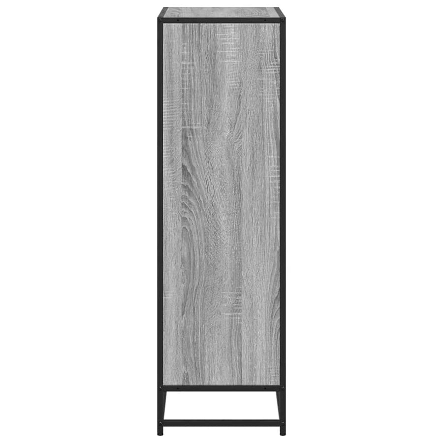 Boekenkast 65,5x33x107,5cm bewerkt hout grijs sonoma eikenkleur