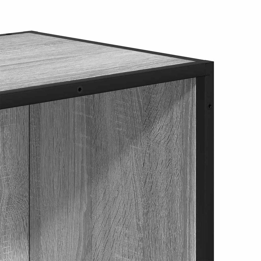 Boekenkast 65,5x33x107,5cm bewerkt hout grijs sonoma eikenkleur