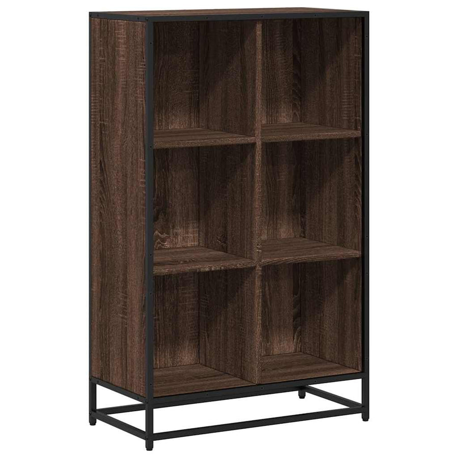 Boekenkast 65,5x33x107,5 cm bewerkt hout bruin eikenkleur