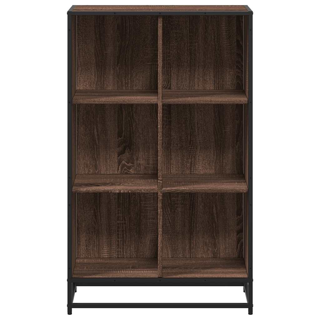 Boekenkast 65,5x33x107,5 cm bewerkt hout bruin eikenkleur