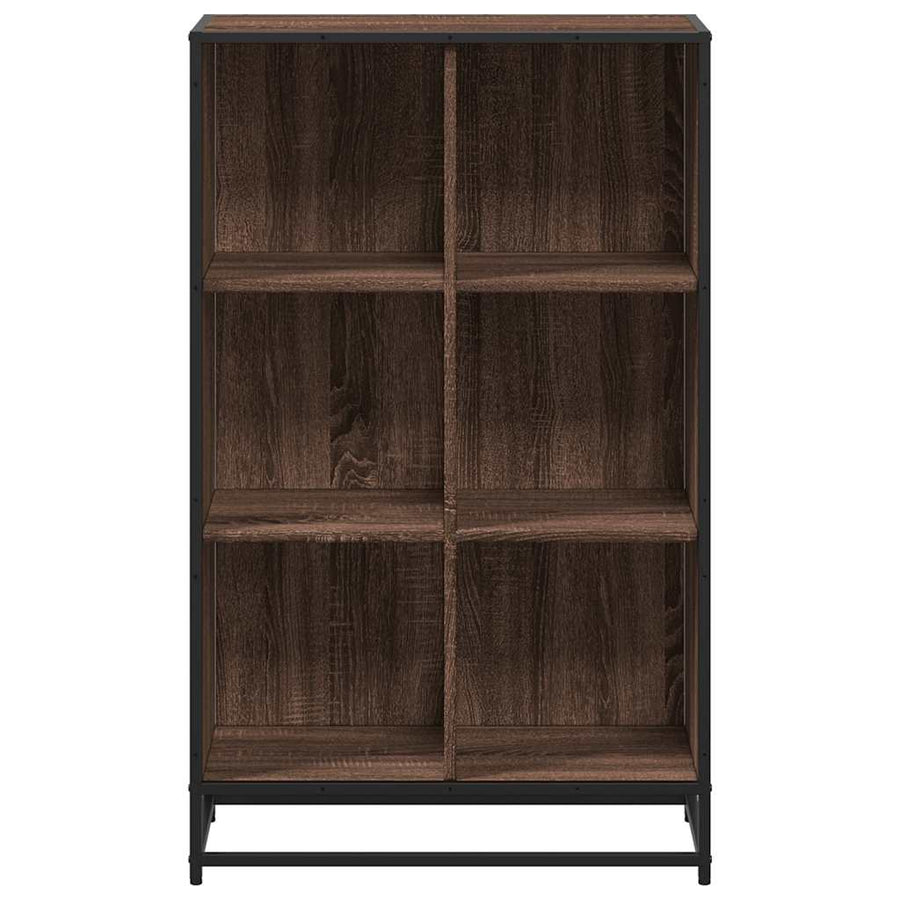 Boekenkast 65,5x33x107,5 cm bewerkt hout bruin eikenkleur