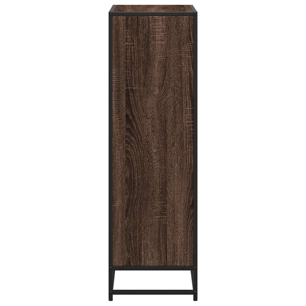 Boekenkast 65,5x33x107,5 cm bewerkt hout bruin eikenkleur